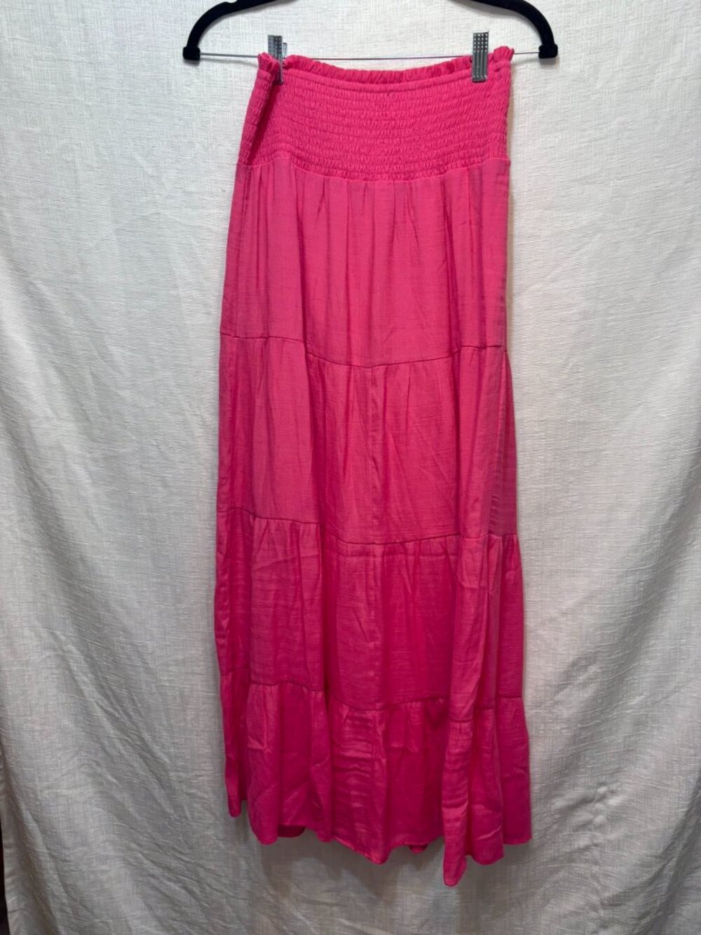 Love Tree Convertible Midi Maxi Dress Skirt Pink NWOT Medium Smocked